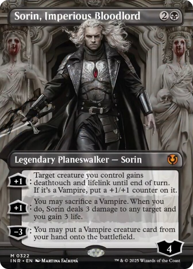Sorin, Imperious Bloodlord (Borderless) [Innistrad Remastered] MTG Single Magic: The Gathering | Red Claw Gaming