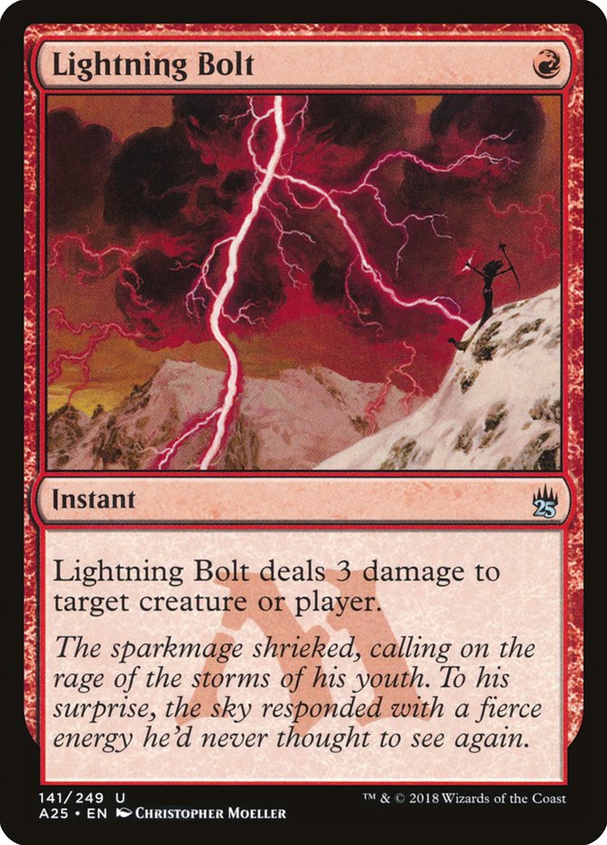 Lightning Bolt [Masters 25] MTG Single Magic: The Gathering | Red Claw Gaming