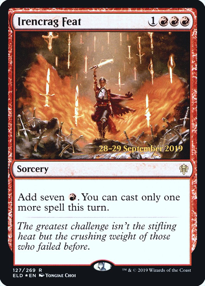Irencrag Feat [Throne of Eldraine Prerelease Promos] MTG Single Magic: The Gathering | Red Claw Gaming