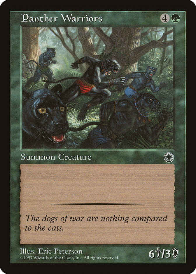 Panther Warriors [Portal] MTG Single Magic: The Gathering | Red Claw Gaming