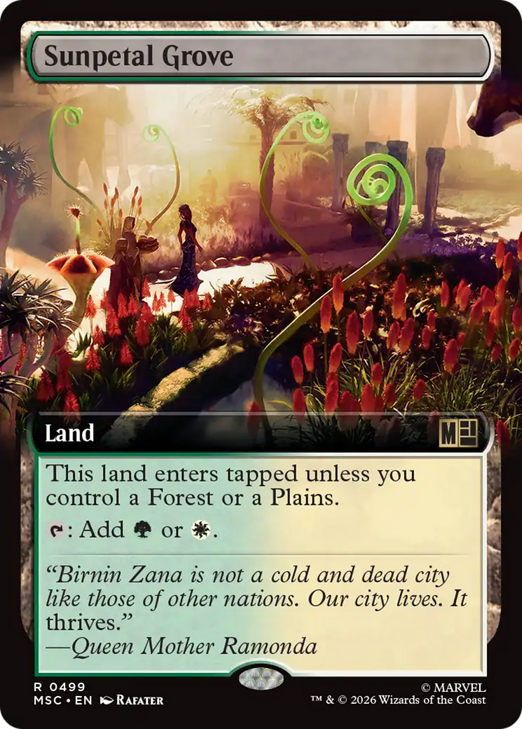 Sunpetal Grove (Extended Art) [Marvel Super Heroes Commander] | Red Claw Gaming