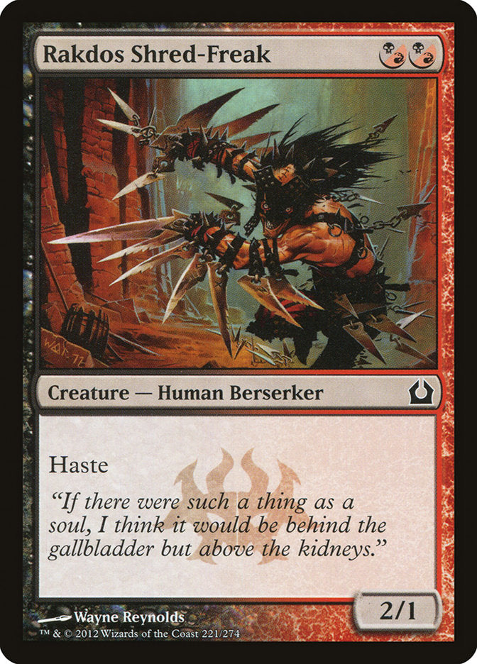 Rakdos Shred-Freak [Return to Ravnica] MTG Single Magic: The Gathering | Red Claw Gaming