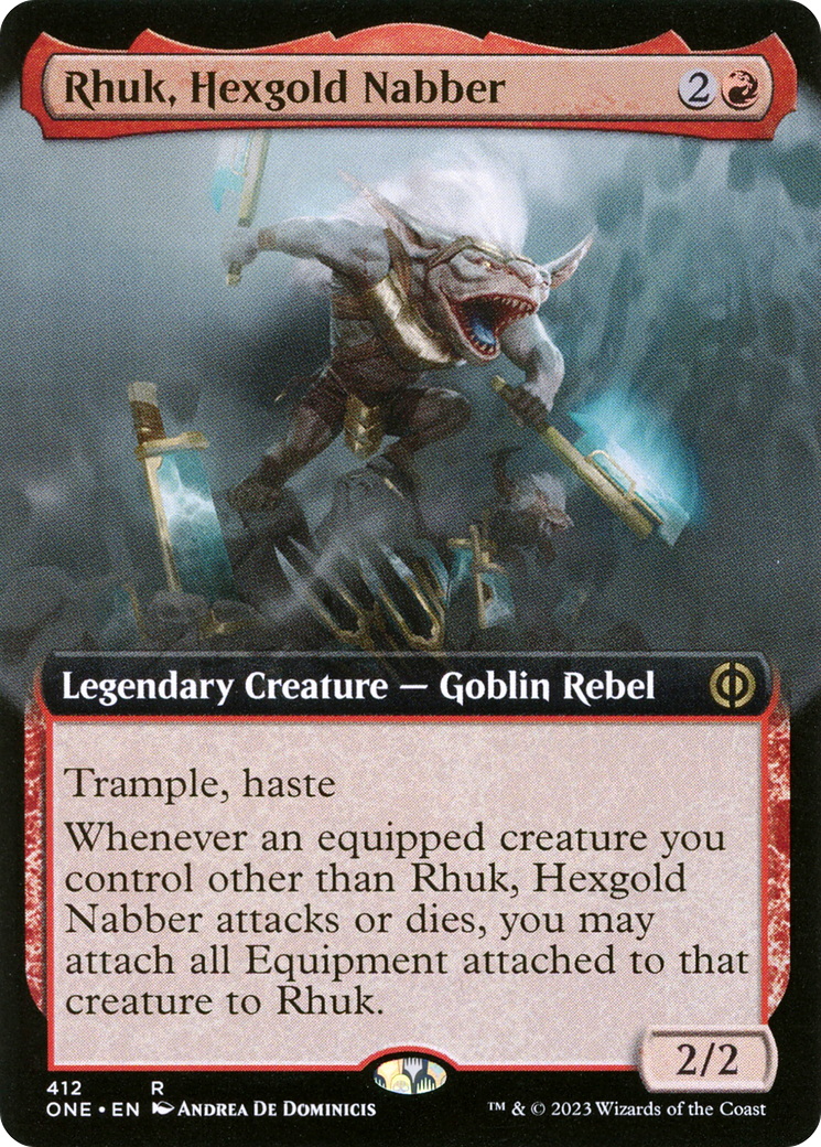 Rhuk, Hexgold Nabber (Extended Art) [Phyrexia: All Will Be One] MTG Single Magic: The Gathering | Red Claw Gaming