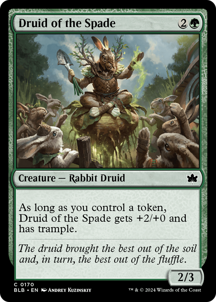 Druid of the Spade [Bloomburrow] MTG Single Magic: The Gathering    | Red Claw Gaming