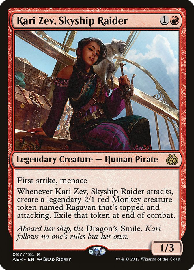 Kari Zev, Skyship Raider [Aether Revolt] MTG Single Magic: The Gathering | Red Claw Gaming