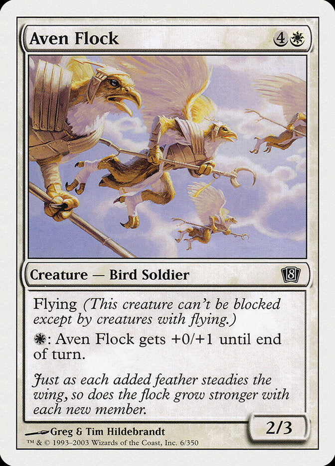 Aven Flock [Eighth Edition] MTG Single Magic: The Gathering | Red Claw Gaming