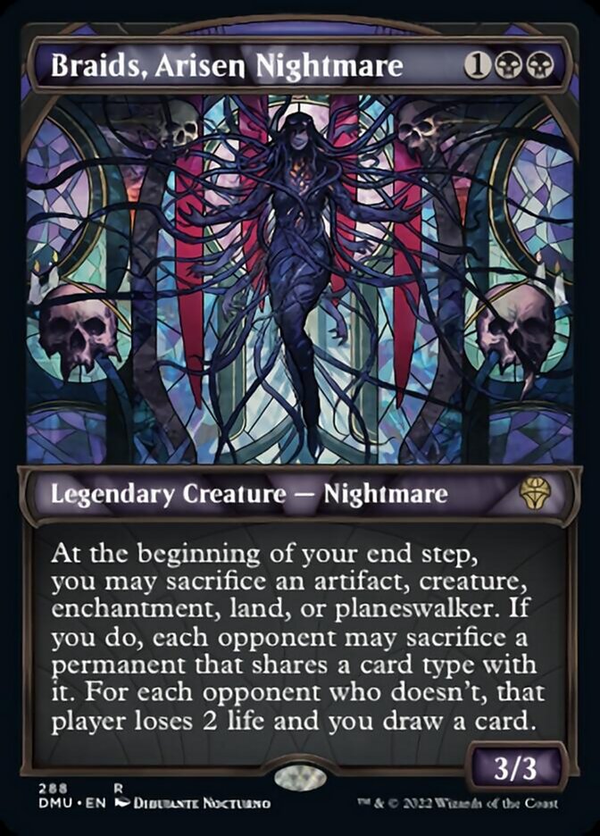 Braids, Arisen Nightmare (Showcase) [Dominaria United] MTG Single Magic: The Gathering | Red Claw Gaming