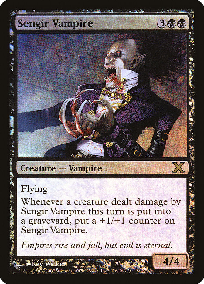 Sengir Vampire (Premium Foil) [Tenth Edition] MTG Single Magic: The Gathering | Red Claw Gaming