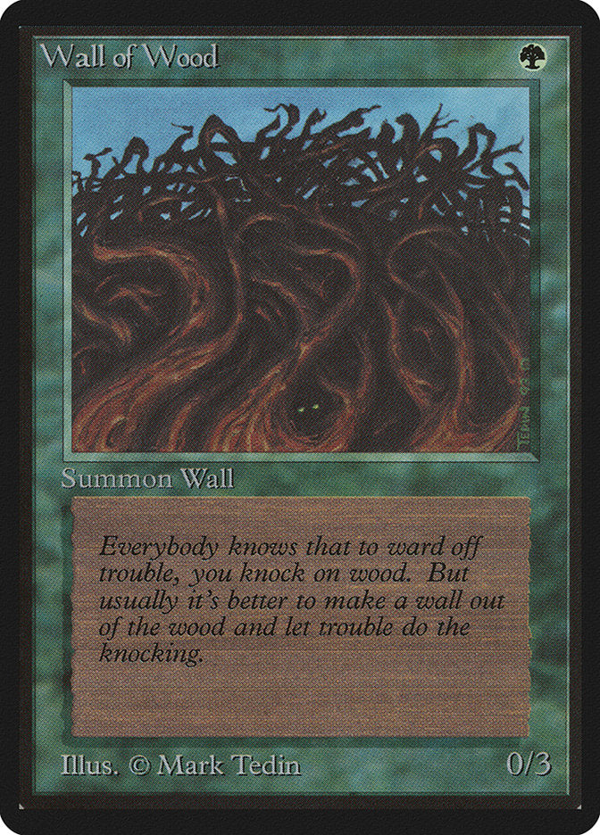 Wall of Wood [Beta Edition] MTG Single Magic: The Gathering | Red Claw Gaming
