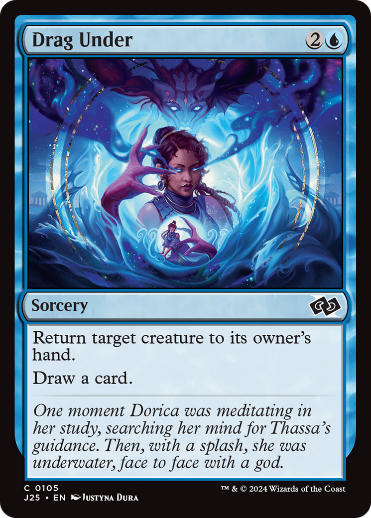 Drag Under [Foundations Jumpstart] MTG Single Magic: The Gathering | Red Claw Gaming