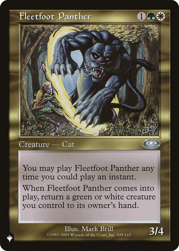 Fleetfoot Panther [The List] MTG Single Magic: The Gathering | Red Claw Gaming