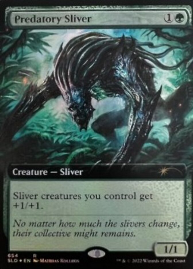 Predatory Sliver (Extended Art) [Secret Lair Drop Promos] MTG Single Magic: The Gathering | Red Claw Gaming