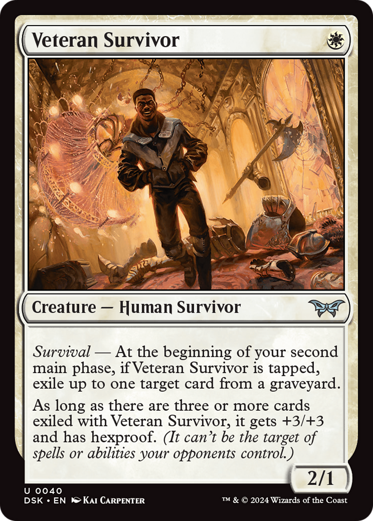 Veteran Survivor [Duskmourn: House of Horror] MTG Single Magic: The Gathering | Red Claw Gaming