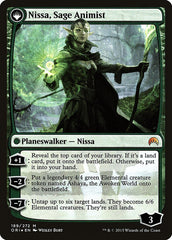Nissa, Vastwood Seer // Nissa, Sage Animist [Magic Origins Prerelease Promos] MTG Single Magic: The Gathering | Red Claw Gaming