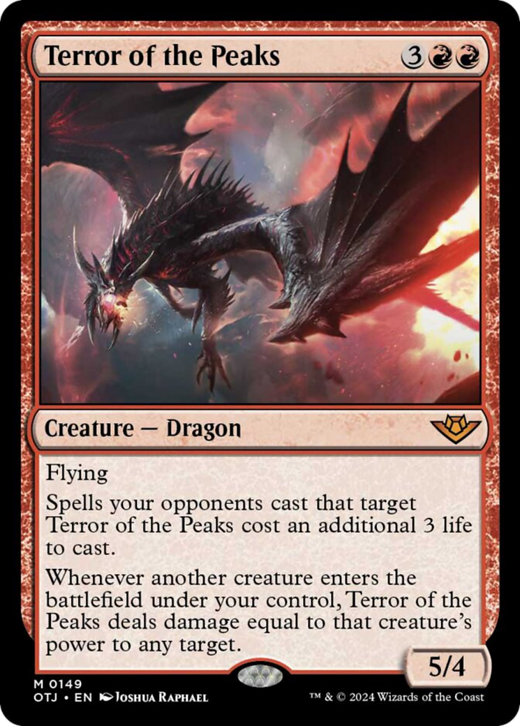Terror of the Peaks [Outlaws of Thunder Junction] MTG Single Magic: The Gathering | Red Claw Gaming