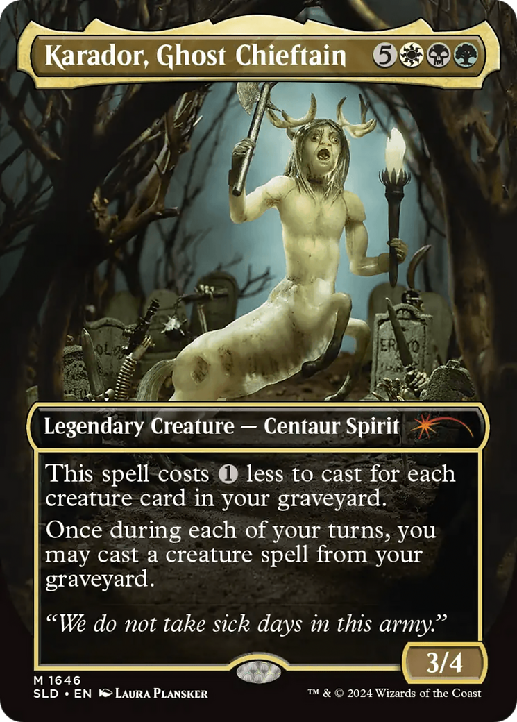 Karador, Ghost Chieftain [Secret Lair Drop Series] MTG Single Magic: The Gathering | Red Claw Gaming