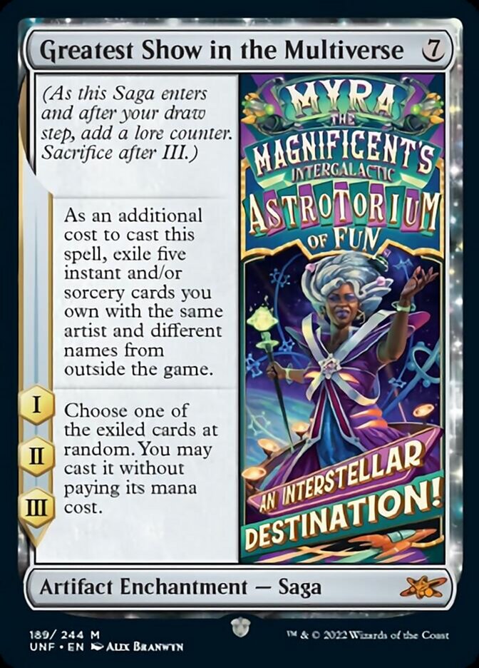 Greatest Show in the Multiverse [Unfinity] MTG Single Magic: The Gathering    | Red Claw Gaming