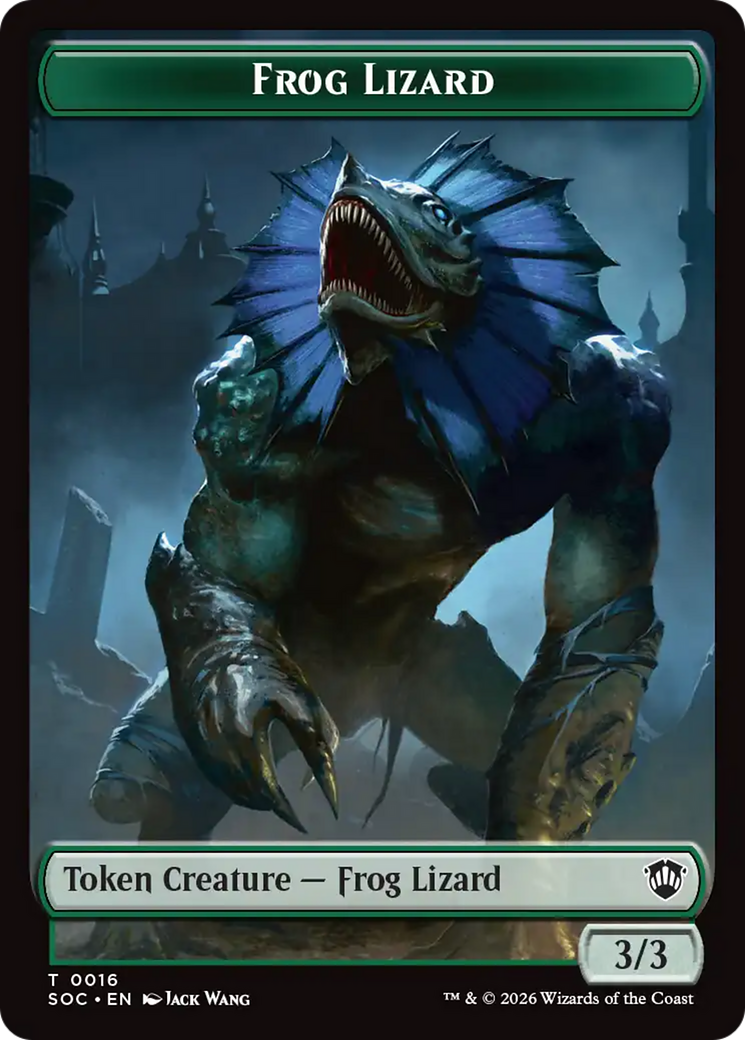 Boar // Frog Lizard Double-Sided Token [Secrets of Strixhaven Commander Tokens] MTG Single Magic: The Gathering | Red Claw Gaming