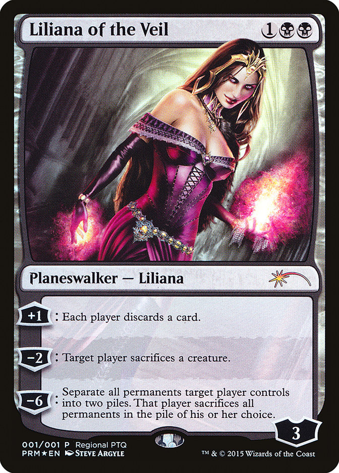Liliana of the Veil (Regional PTQ) [Pro Tour Promos] MTG Single Magic: The Gathering    | Red Claw Gaming