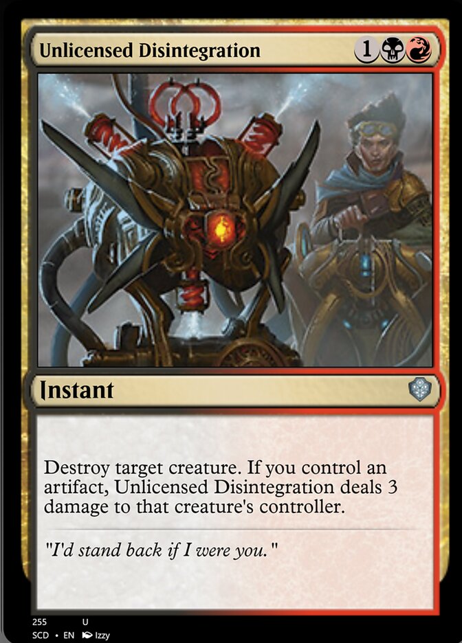 Unlicensed Disintegration [Starter Commander Decks] MTG Single Magic: The Gathering | Red Claw Gaming