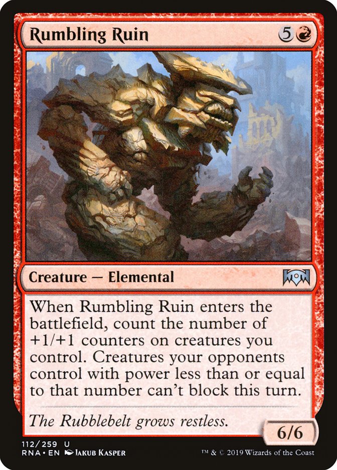Rumbling Ruin [Ravnica Allegiance] MTG Single Magic: The Gathering | Red Claw Gaming