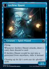 Overwhelmed Archivist // Archive Haunt [Innistrad: Midnight Hunt] MTG Single Magic: The Gathering | Red Claw Gaming