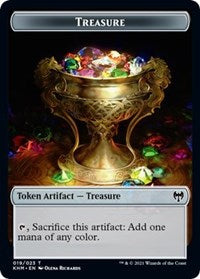Treasure // Kaya, the Inexorable Emblem Double-Sided Token [Kaldheim Tokens] MTG Single Magic: The Gathering | Red Claw Gaming