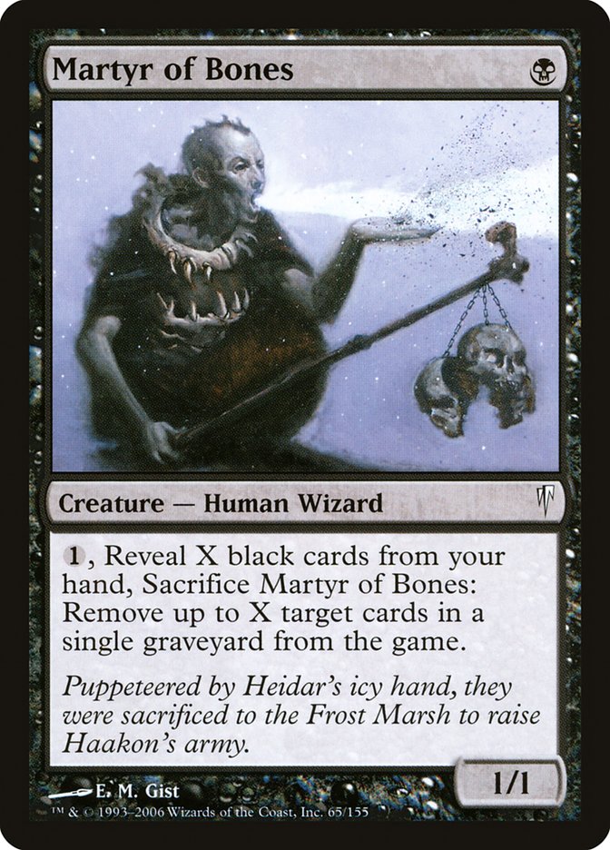 Martyr of Bones [Coldsnap] MTG Single Magic: The Gathering | Red Claw Gaming