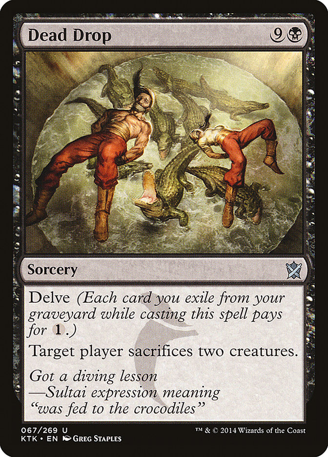 Dead Drop [Khans of Tarkir] MTG Single Magic: The Gathering | Red Claw Gaming