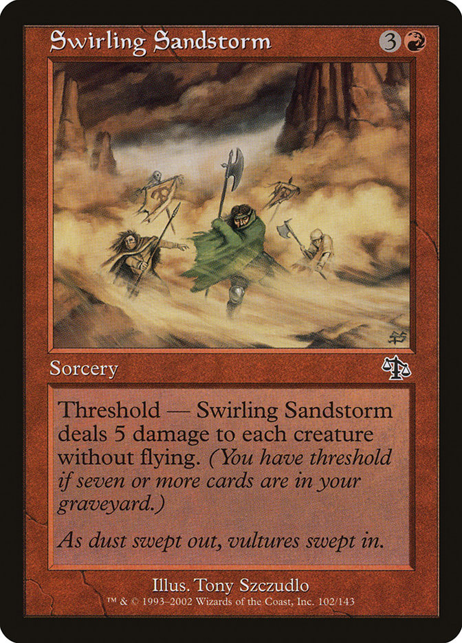 Swirling Sandstorm [Judgment] MTG Single Magic: The Gathering | Red Claw Gaming