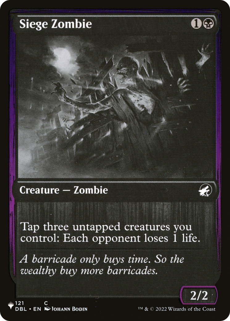 Siege Zombie [The List] MTG Single Magic: The Gathering | Red Claw Gaming