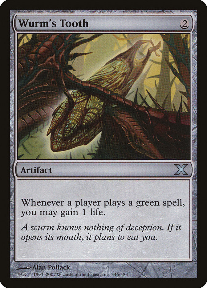 Wurm's Tooth [Tenth Edition] MTG Single Magic: The Gathering | Red Claw Gaming