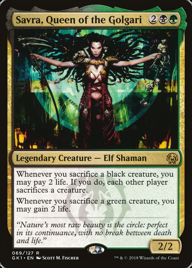 Savra, Queen of the Golgari [Guilds of Ravnica Guild Kit] MTG Single Magic: The Gathering | Red Claw Gaming