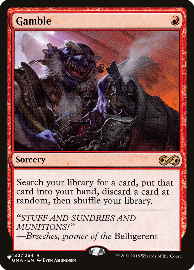 Gamble [Secret Lair: Heads I Win, Tails You Lose] MTG Single Magic: The Gathering | Red Claw Gaming
