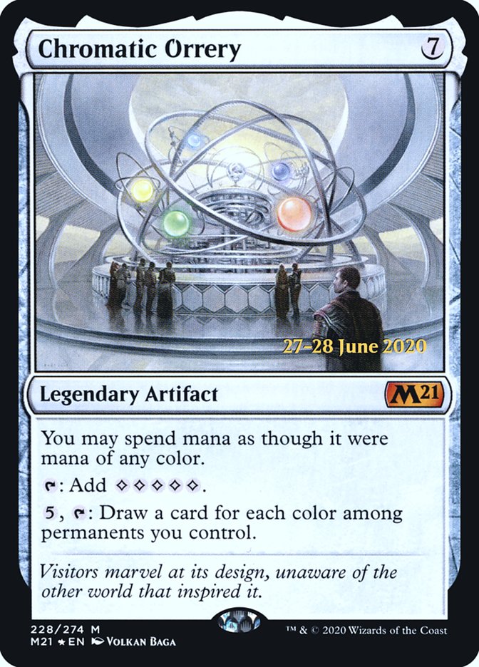 Chromatic Orrery [Core Set 2021 Prerelease Promos] MTG Single Magic: The Gathering | Red Claw Gaming