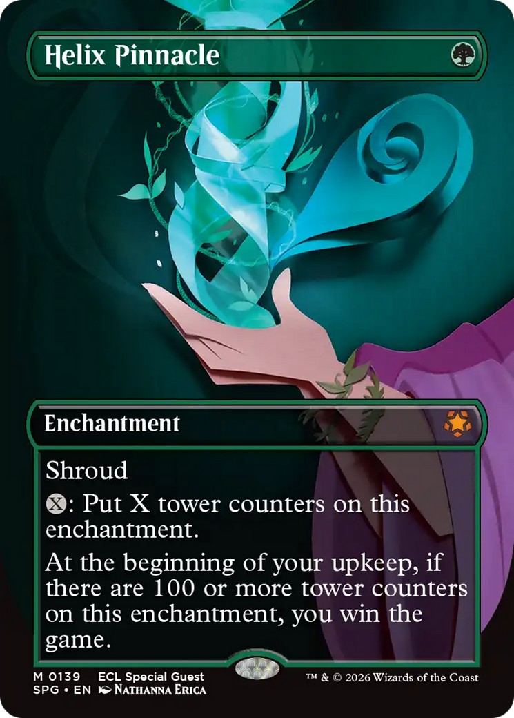 Helix Pinnacle (Borderless) [Lorwyn Eclipsed Special Guests] MTG Single Magic: The Gathering | Red Claw Gaming
