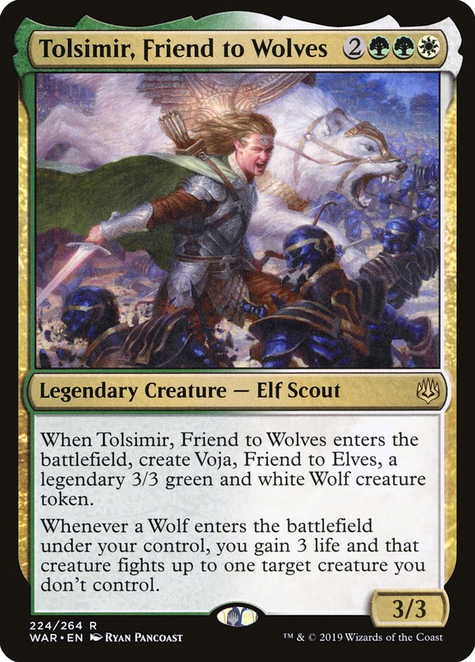 Tolsimir, Friend to Wolves [War of the Spark] MTG Single Magic: The Gathering | Red Claw Gaming