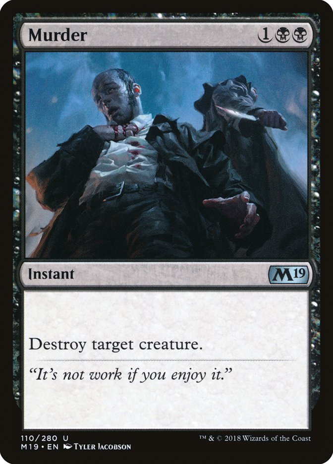 Murder [Core Set 2019] MTG Single Magic: The Gathering | Red Claw Gaming