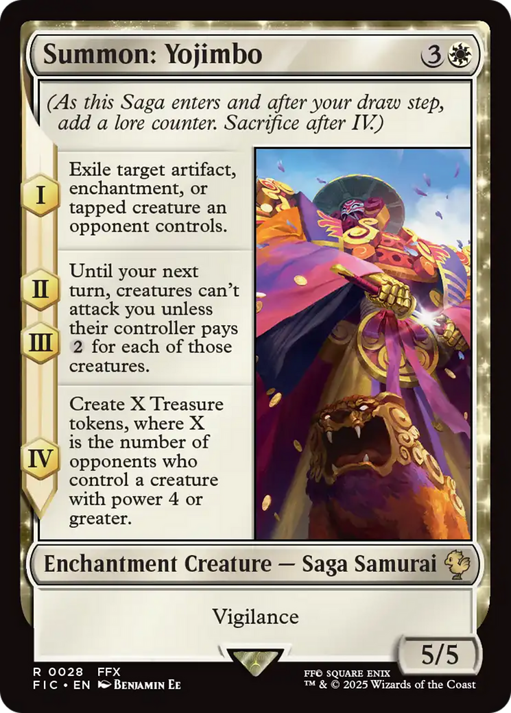 Summon: Yojimbo [FINAL FANTASY Commander] MTG Single Magic: The Gathering | Red Claw Gaming