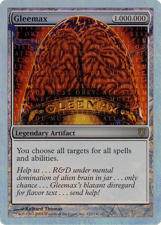 Gleemax (Alternate Foil) [Unhinged] MTG Single Magic: The Gathering | Red Claw Gaming