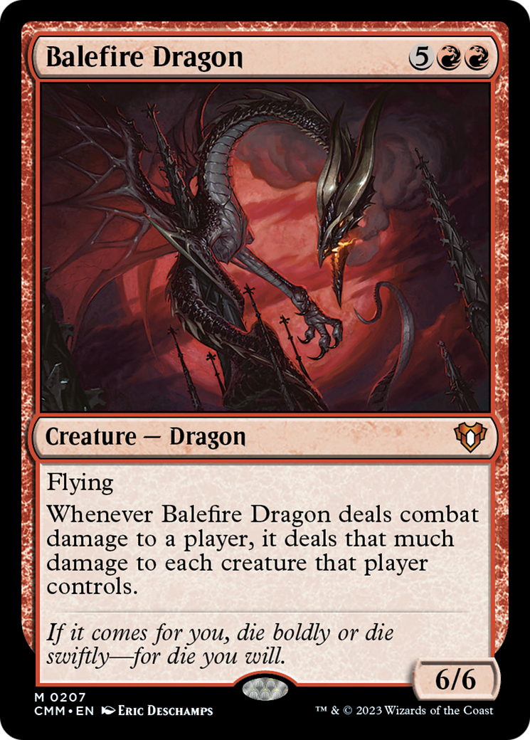 Balefire Dragon [Commander Masters] MTG Single Magic: The Gathering | Red Claw Gaming