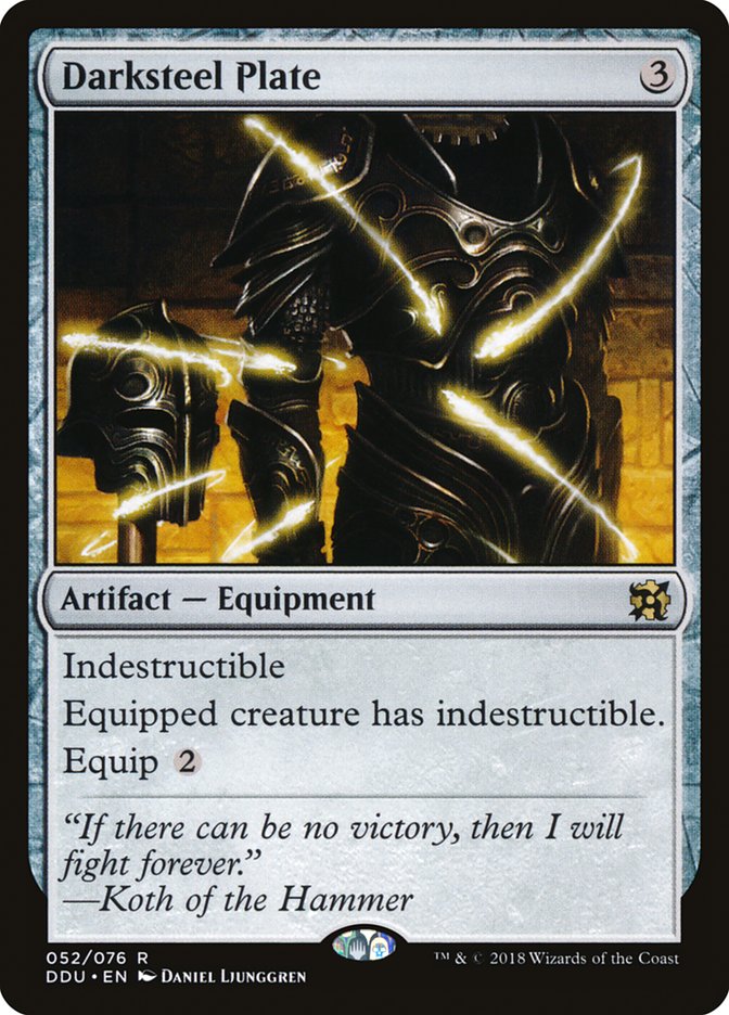 Darksteel Plate [Duel Decks: Elves vs. Inventors] MTG Single Magic: The Gathering | Red Claw Gaming