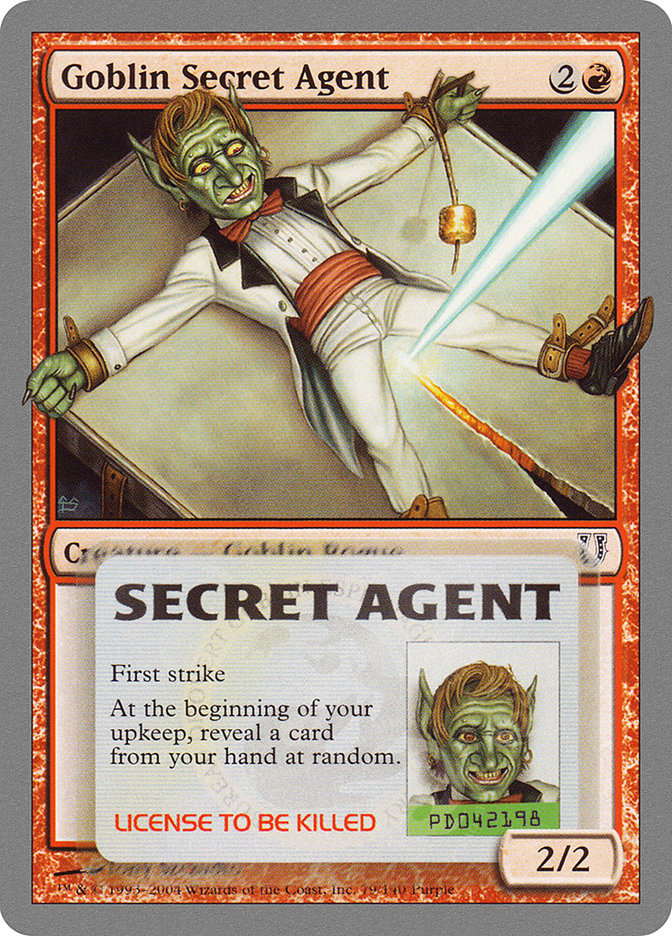 Goblin Secret Agent [Unhinged] MTG Single Magic: The Gathering | Red Claw Gaming
