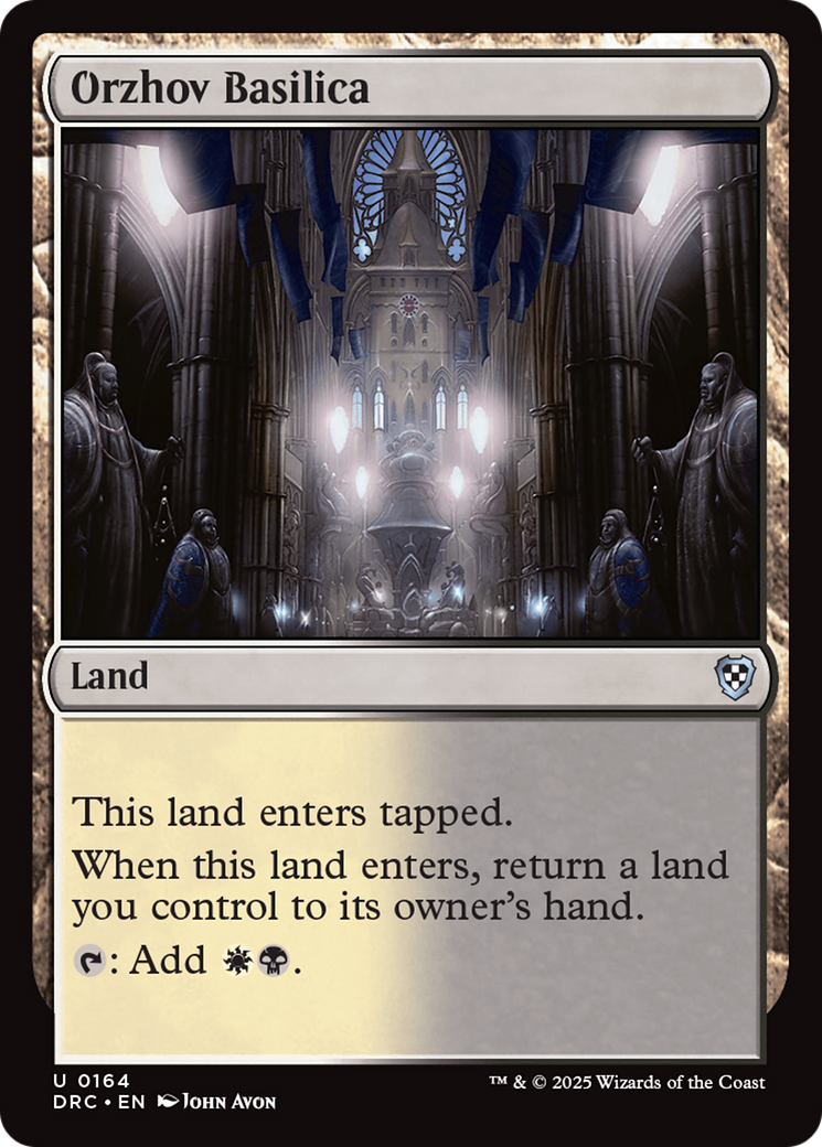 Orzhov Basilica [Aetherdrift Commander] MTG Single Magic: The Gathering | Red Claw Gaming