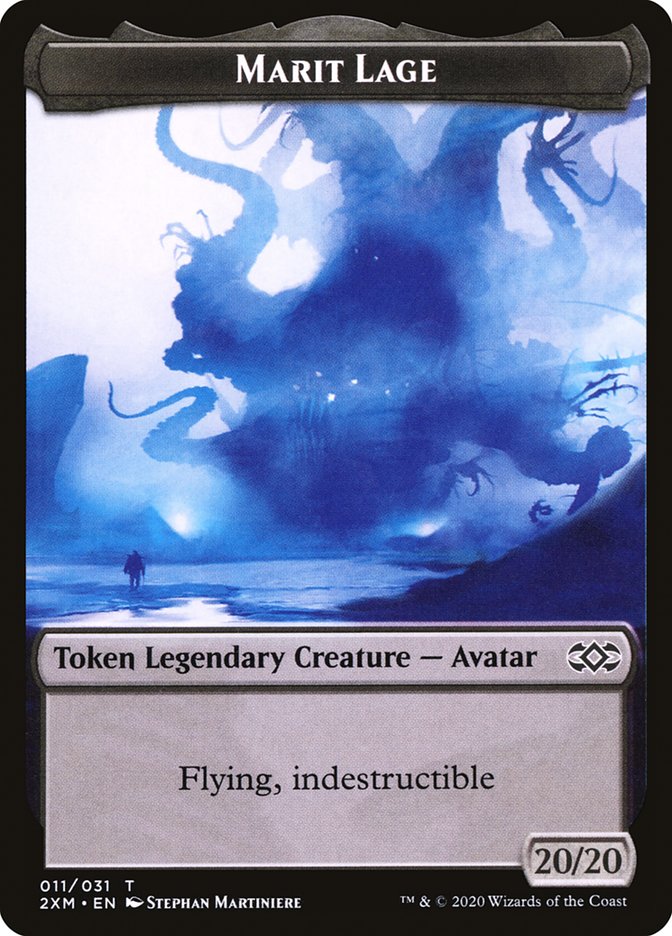 Demon // Marit Lage Double-Sided Token [Double Masters Tokens] MTG Single Magic: The Gathering | Red Claw Gaming
