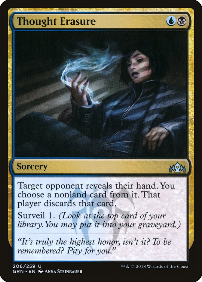 Thought Erasure [Guilds of Ravnica] MTG Single Magic: The Gathering | Red Claw Gaming