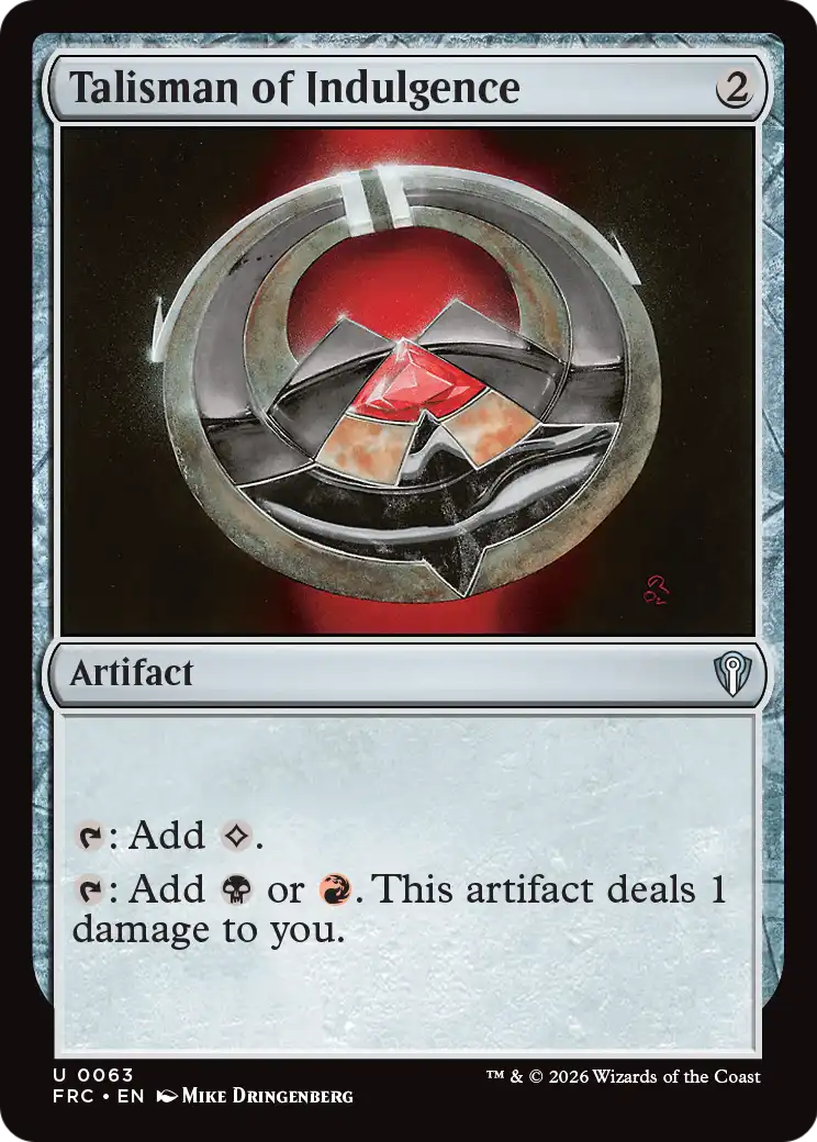 Talisman of Indulgence [Reality Fracture Commander] | Red Claw Gaming