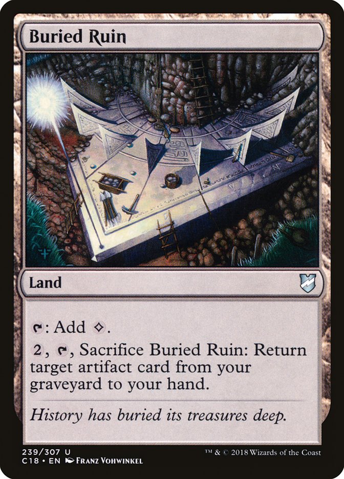 Buried Ruin [Commander 2018] MTG Single Magic: The Gathering | Red Claw Gaming
