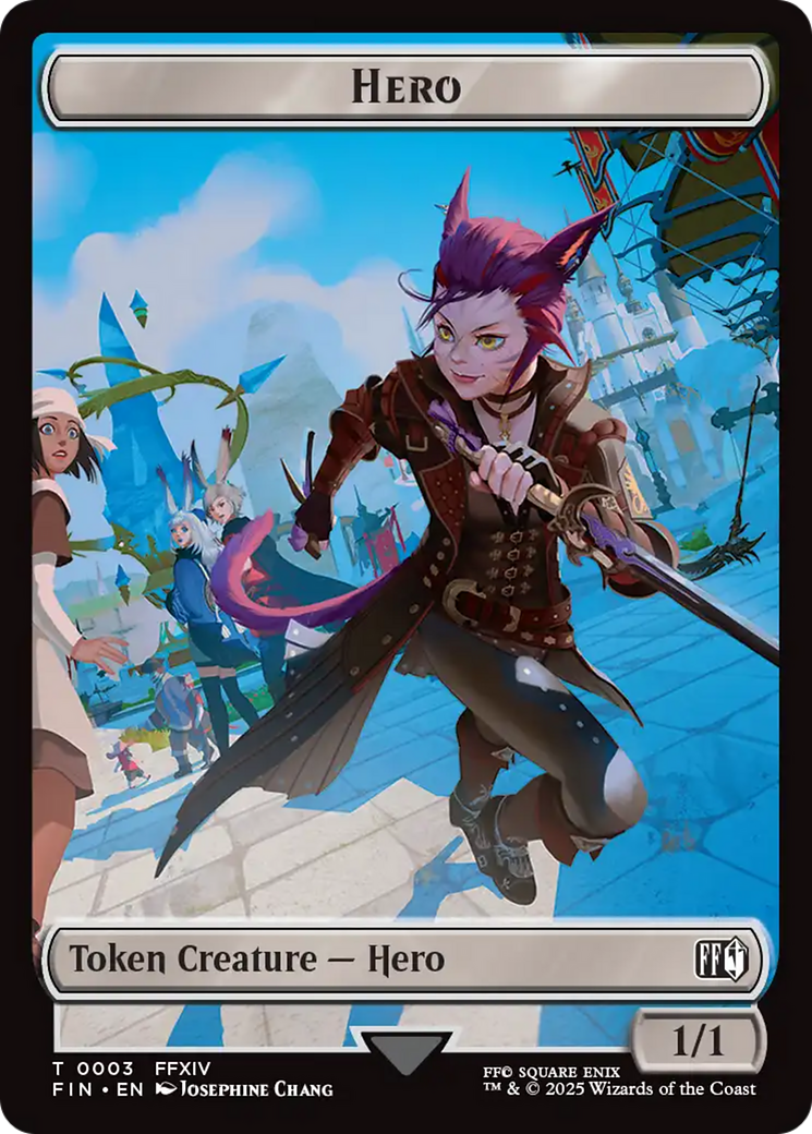 Hero (0003) // Copy (0001) Double-Sided Token [FINAL FANTASY Tokens] MTG Single Magic: The Gathering | Red Claw Gaming