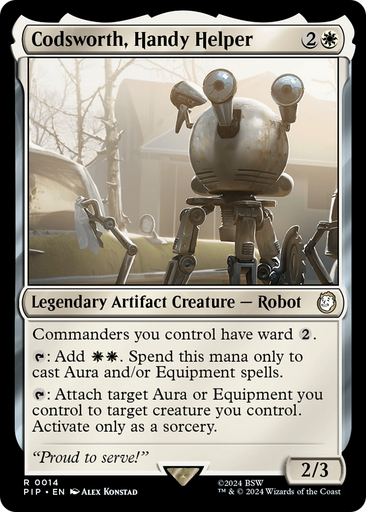 Codsworth, Handy Helper [Fallout] MTG Single Magic: The Gathering | Red Claw Gaming